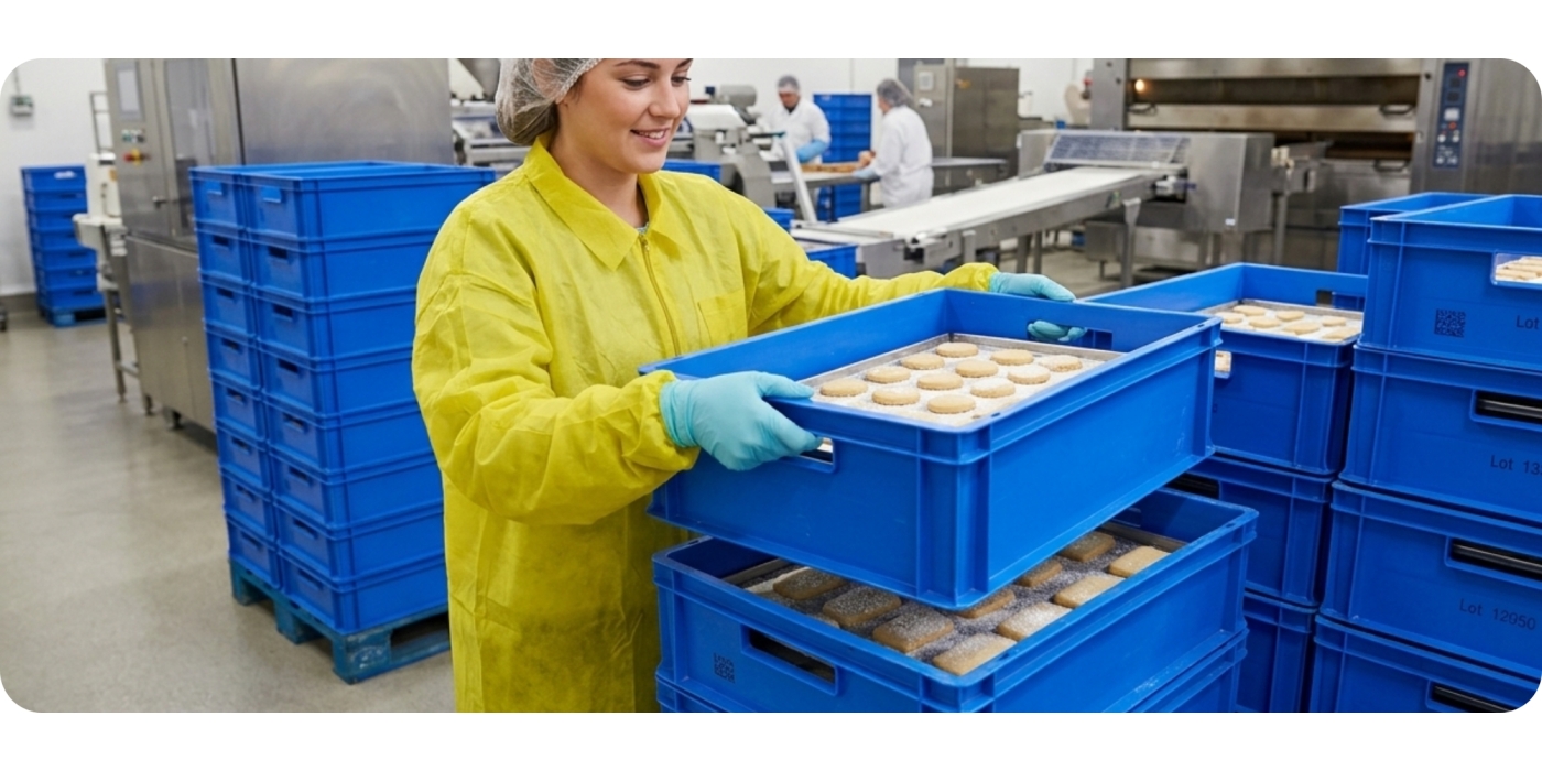 Box detectabili Wirfly: gestisci la movimentazione degli ingredienti senza contaminazioni